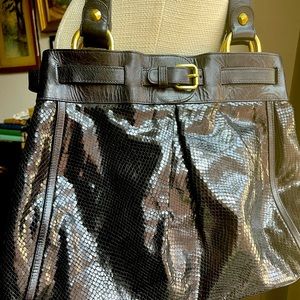 Kooba black leather handbag/ briefcase.